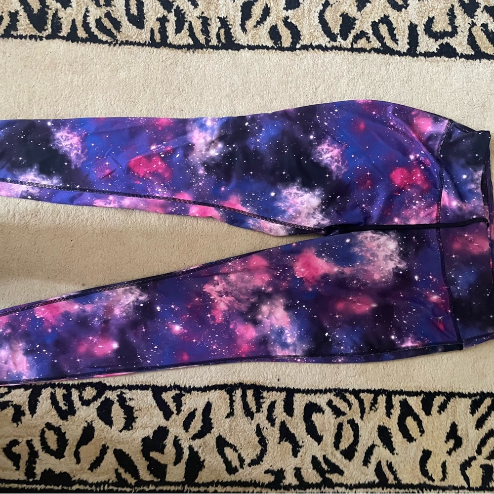 Danskin now galaxy women’s yoga pants.  Size medium